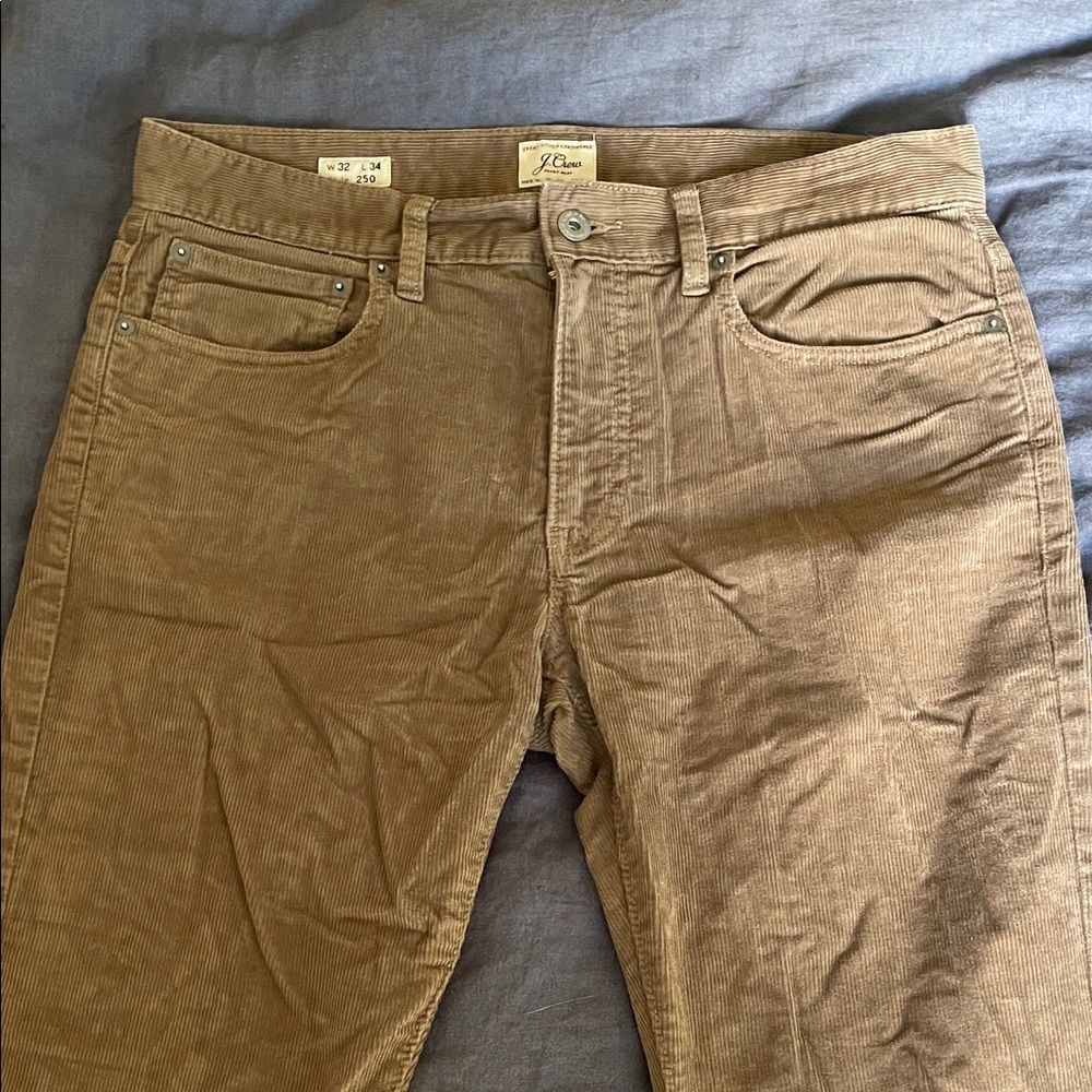 J. Crew Men’s Tan Brown Corduroy Trousers